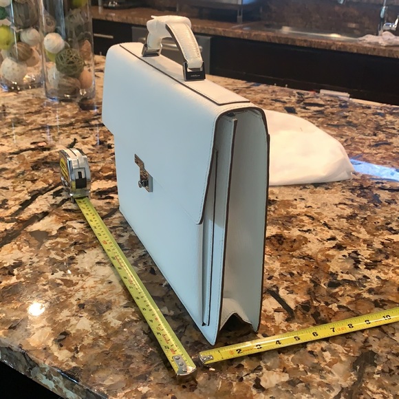 Salvatore Ferragamo Rare Revival Briefcase White - Picture 12 of 12